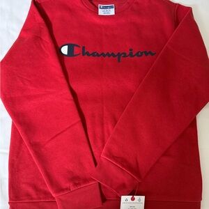 Champion Kids Red Crewneck Sweater